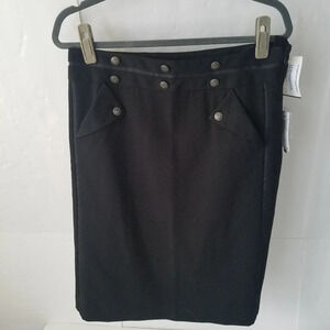 NWT Grace Elements women's  pensil skirt size 10 black color